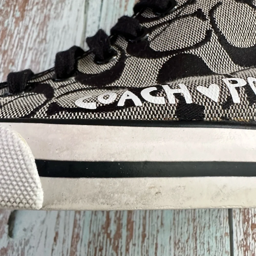 🔹Coach Women’s Black Printed Sneakers - Size 6B🔸 - Picture 10 of 16
